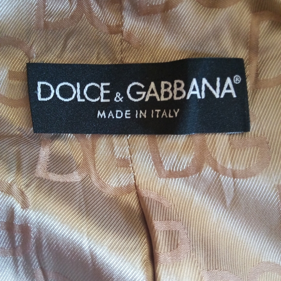 DOLCE AND GABBANA LADIES GRAY VELOUR BLAZER - Picture 14 of 16